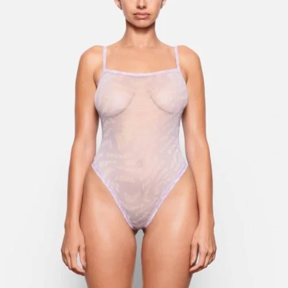 SKIMS Sheer Bodysuit - Light Purple